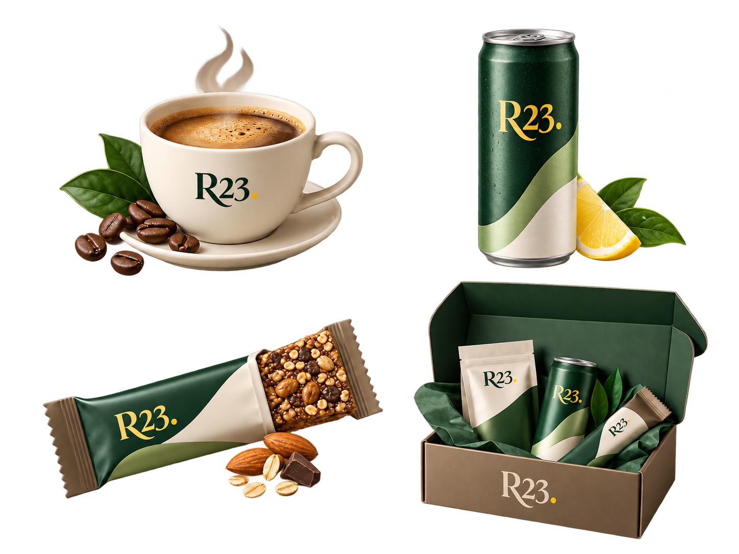 R23 SELECT mit Kaffee, Energy, Protein und Entdeckerbox